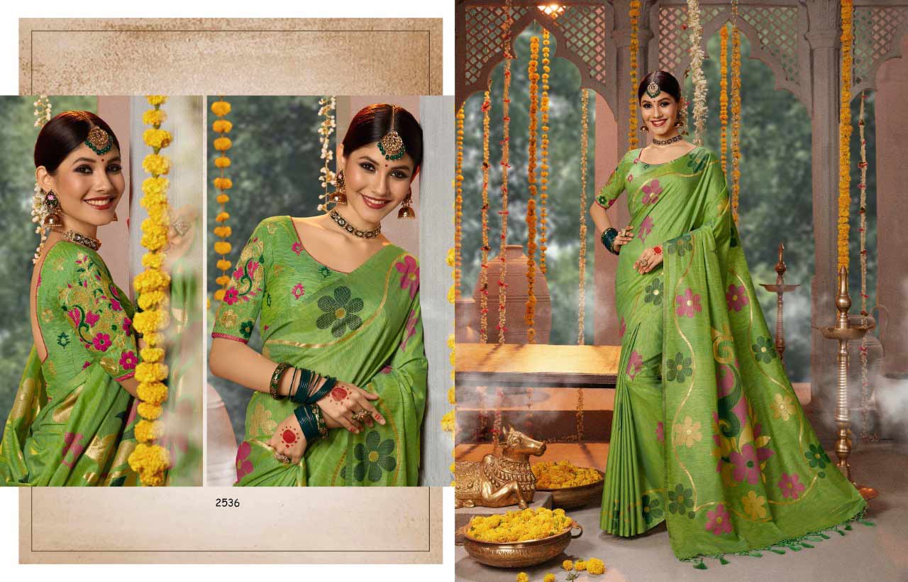 Kessi Rajdhani Silk Cotton Jacquard Banarasi Silk Saree Kessi Rajdhani Silk Cotton Jacquard Banarasi Silk Saree